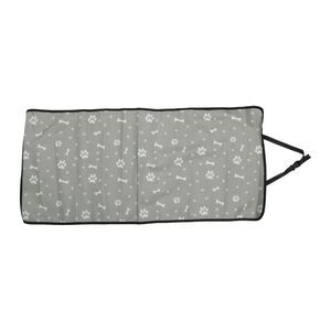 Durable Bone Paw Pattern Car Seat Cover Gray